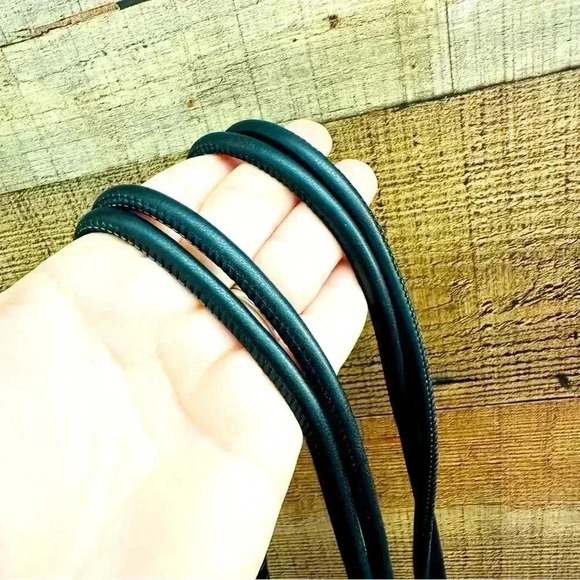 NWOT Top Shop Large Satin PU String Shoulder Tote Bag In Black - Picture 10 of 13